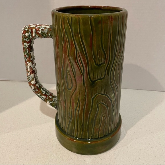 VTG 1975 Large Brutalist Art Pottery Virgo Tankard Stein Vase Signed & Dated - Picture 2 of 14